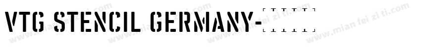 Vtg Stencil Germany字体转换